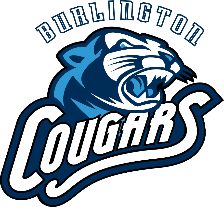 Burlington Cougars 2008-2013 Primary Logo iron on heat transfer